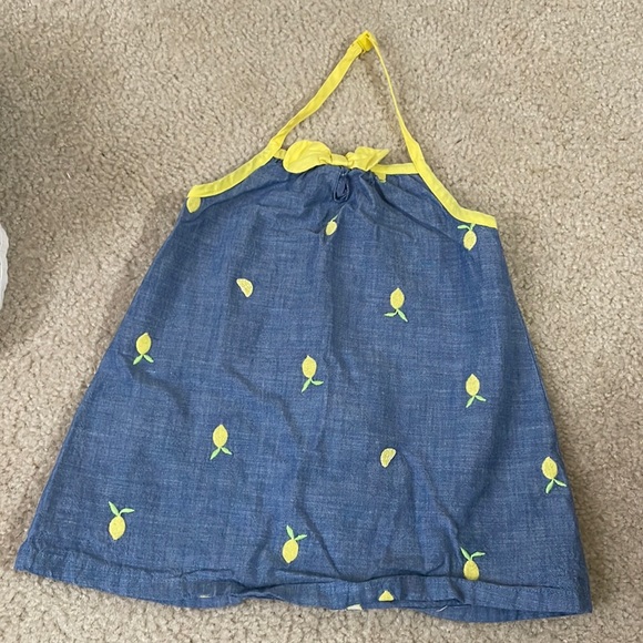 Adorable Lemon chambray little girl's halter top size 6 by Gymboree - Picture 1 of 3